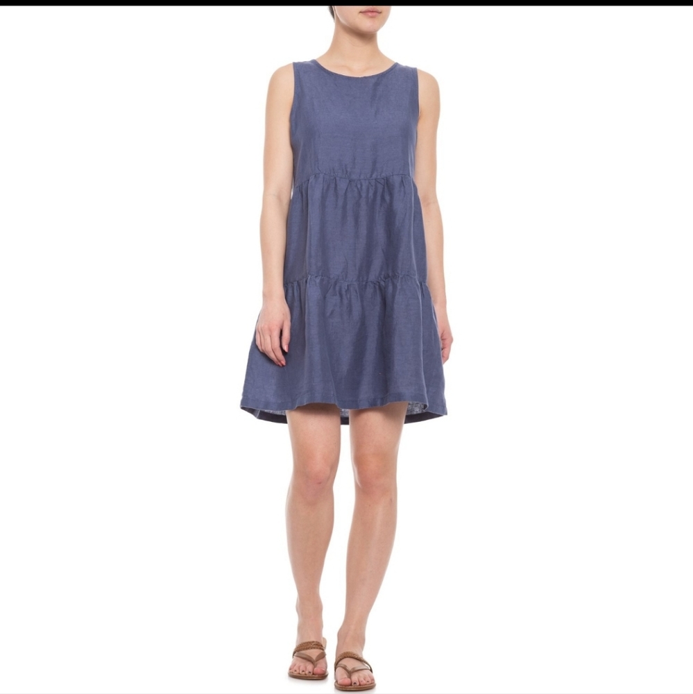C&C California Murky Water Tiered Keyhole Dress.